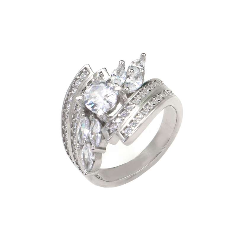 انگشتر نقره زنانه جی تی ای مدل نایس انگشتر نقره زنانه جی تی ای مدل نایس