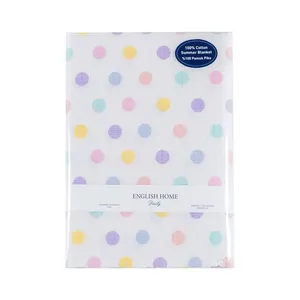 روتختی یک نفره انگلیش هوم مدل Polka Dot سایز 220x150 سانتی‌متر