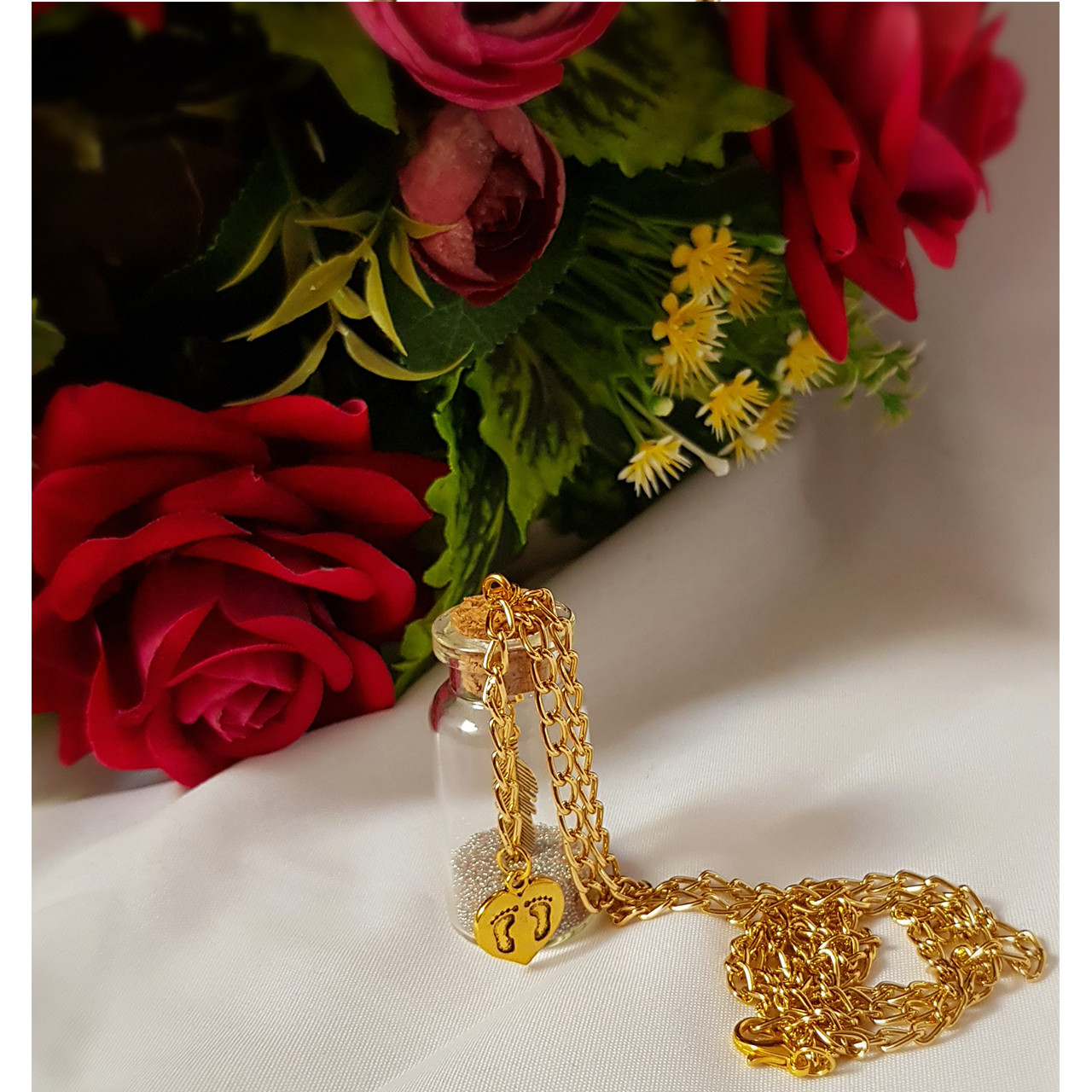 گردنبند دخترانه مدل بطری آرزو کد 01 گردنبند دخترانه مدل بطری آرزو کد 01