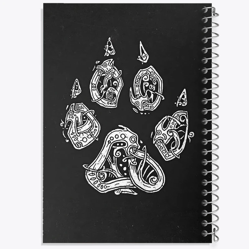 دفتر شطرنجی 50 برگ خندالو مدل بازی اسکایریم (Skyrim) کد 32755