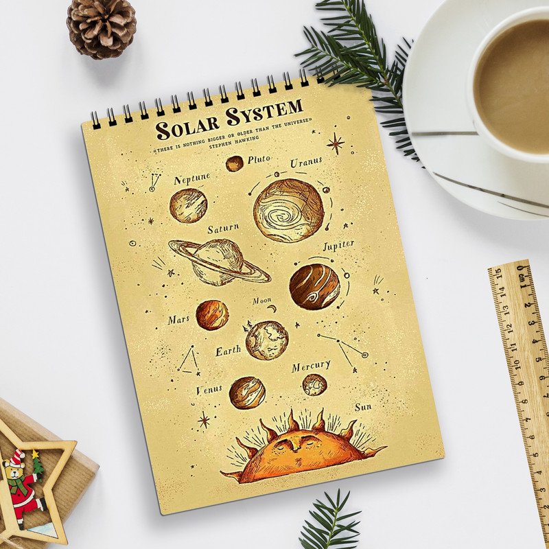 دفتر نقاشی لنکامر مدل منظومه شمسی کد A5-278