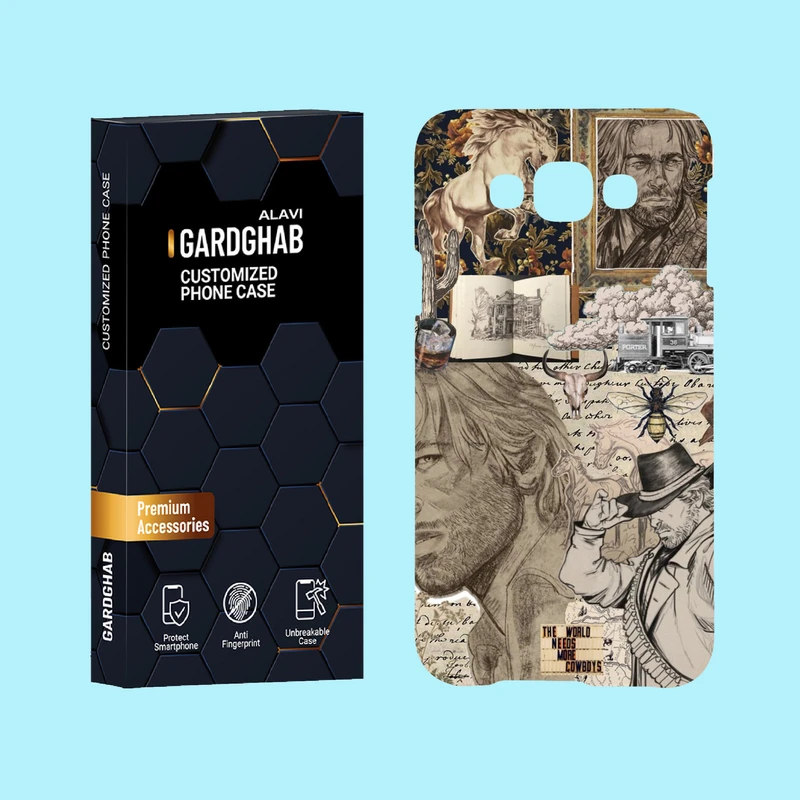 کاور گارد قاب علوی مدل هنری مناسب برای گوشی موبایل سامسونگ Galaxy E7 2015