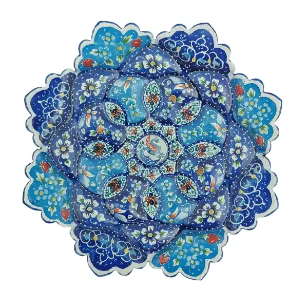 بشقاب میناکاری کد B1021