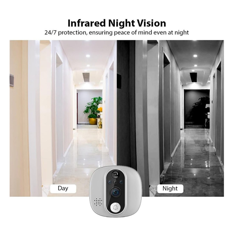 چشمی دیجیتال درب مدل Tuya WIFI 2.4 GHz