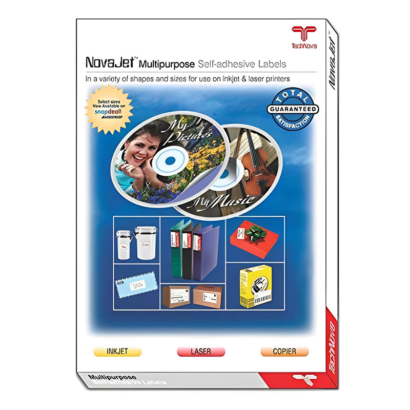 کاغذ پشت چسبدار تکنوا مدل A4 کد 72X100 بسته 10 عددی