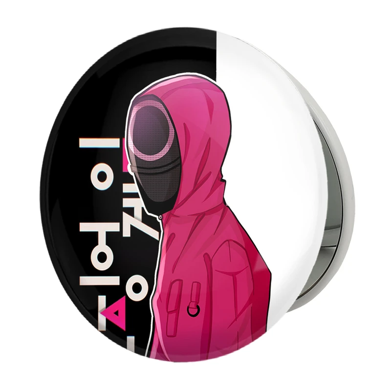 آینه جیبی خندالو طرح بازی مرکب  Squid Game مدل تاشو کد 10804 