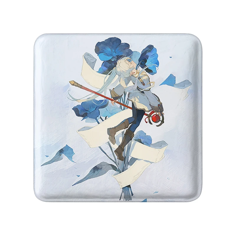 مگنت خندالو طرح انیمه فریرن (Frieren) مدل مربعی کد 33972