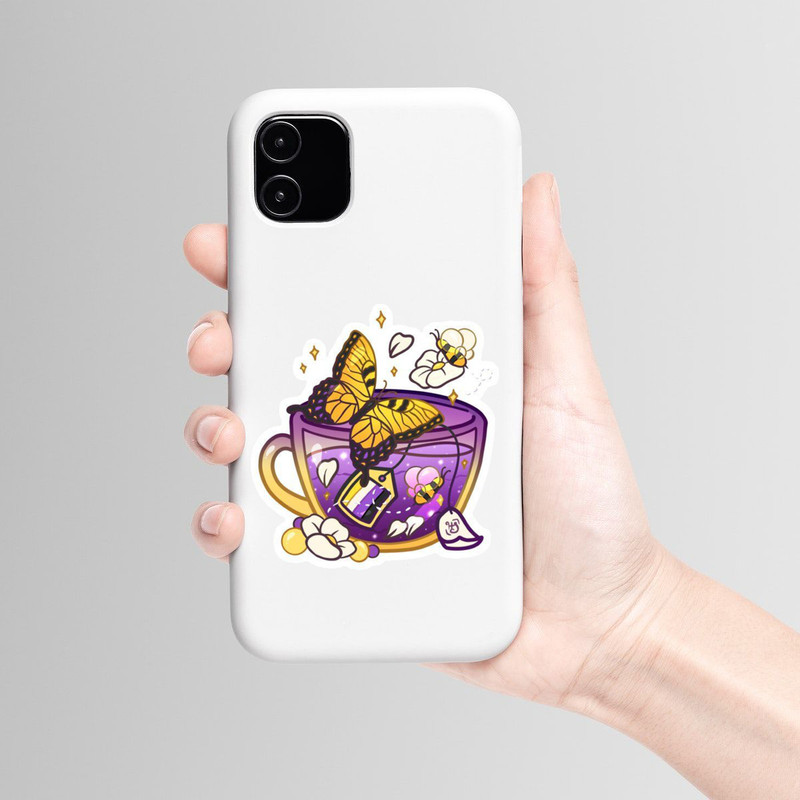 استیکر لپ تاپ و موبایل بووم طرح فنجان کد mm37