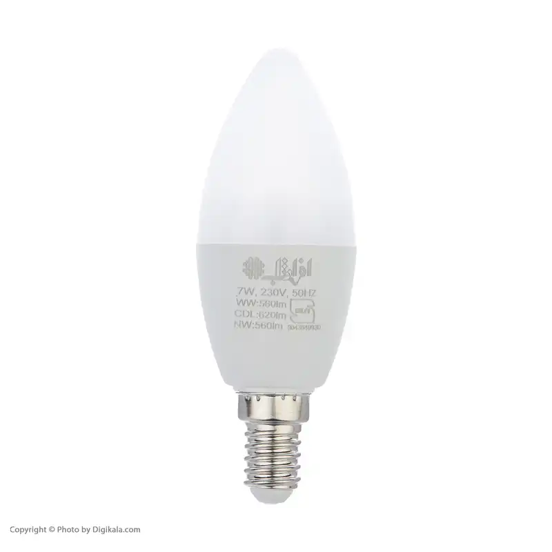 لامپ ال ای دی 7 وات شمعی افراتاب مدل AF-C37-7W پایه E14