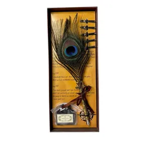 ست قلم خوشنویسی مدل پر طاووسی مجموعه 7 عددی