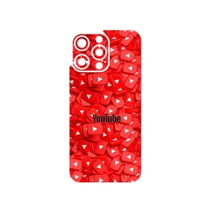 MAHOOT Youtube Cover Sticker for Apple iPhone 15 Pro Max