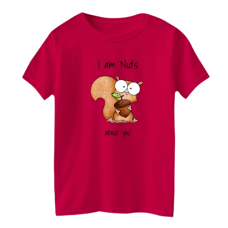 تی شرت آستین کوتاه بچگانه مدل سنجاب و بلوط