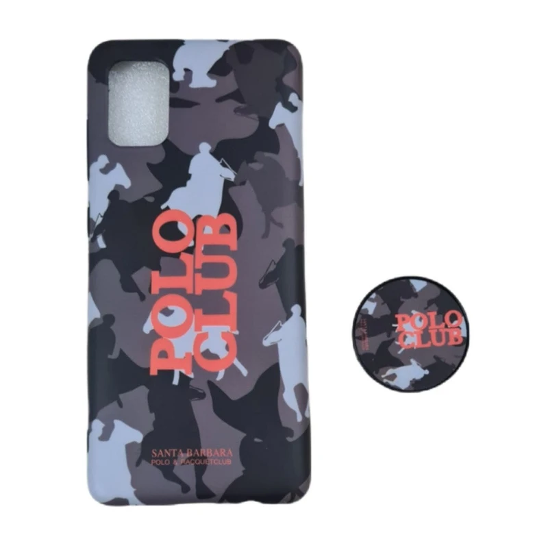 کاور کد polo-301 مناسب برای گوشی موبایل سامسونگ Galaxy A31 به همراه پاپ سوکت