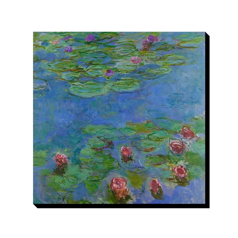 تابلو ترمه طراحان ایده طرح نیلوفر های آبی (جزئیات) از مونه کد art0191