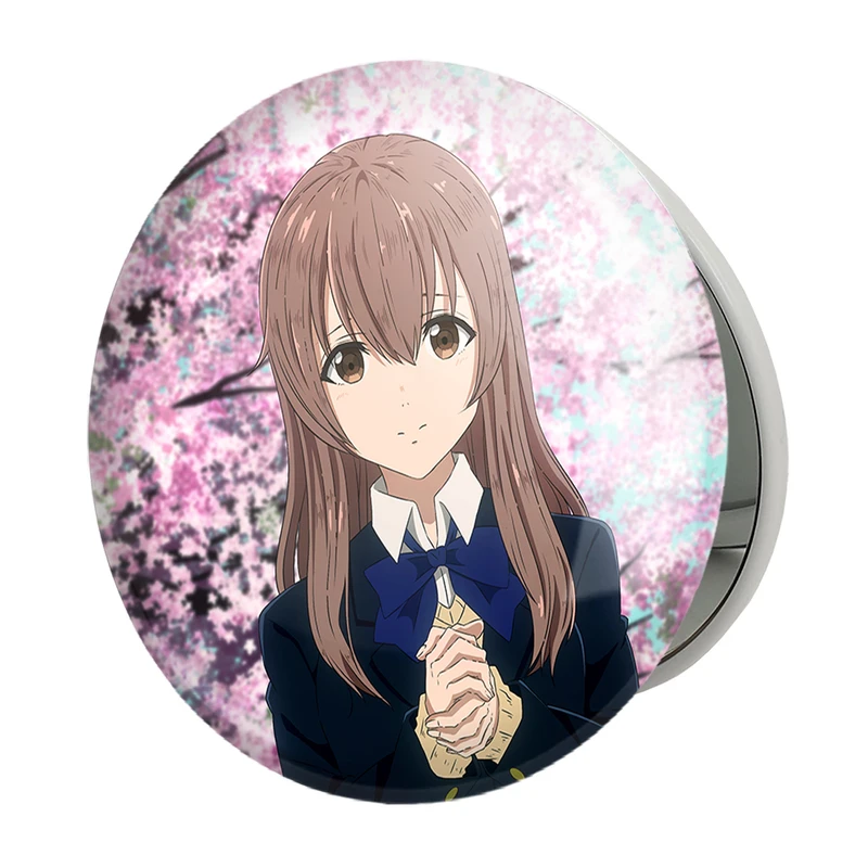 آینه جیبی خندالو طرح شوکو نیشیمیا انیمه سایلنت ویس A Silent Voice مدل تاشو کد 15798 