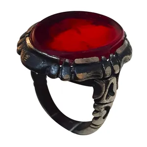 انگشتر نقره مردانه مدل یاقوت سریلانکا YS211200