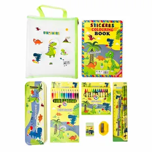 بسته رنگ‌آمیزی مدل آموزش زبان دایناسور مجموعه 10 عددی