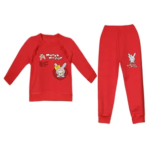 ست سویشرت و شلوار دخترانه مدل آستین رگلان 14