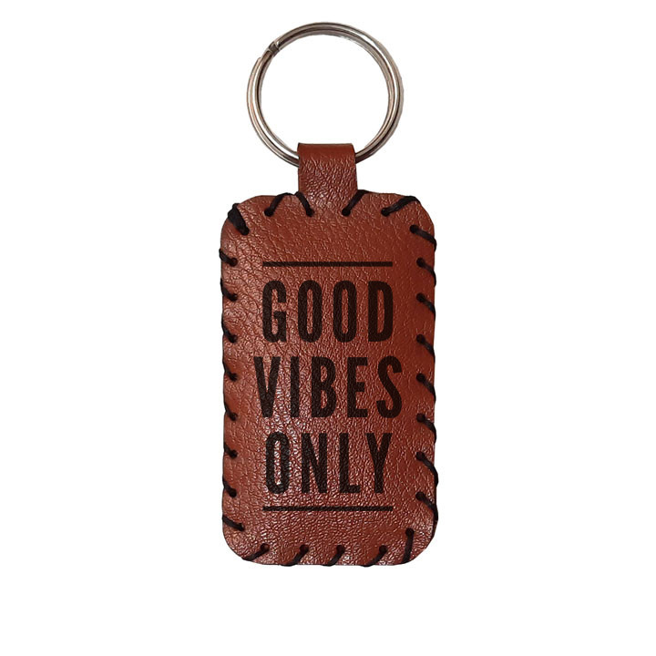 جاکلیدی چرمی مدل Good vibes only 8585655