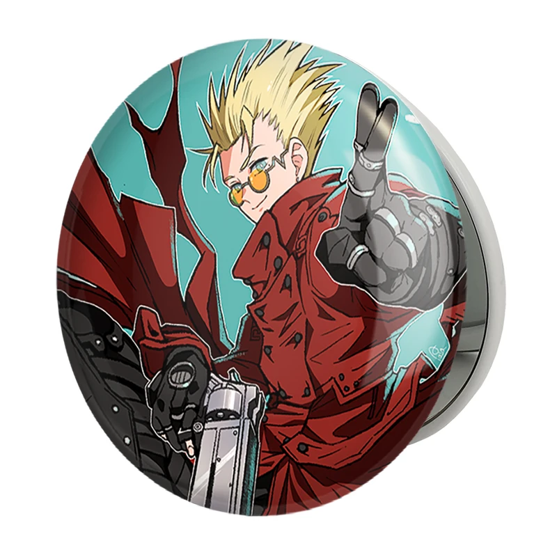 آینه جیبی خندالو طرح وش انیمه تریگان (Trigun) مدل تاشو کد 36216