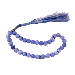 تسبیح بازرگانی میلادی مدل عقیق ماداگاسگار تراش دار 33 دانه کد T_411