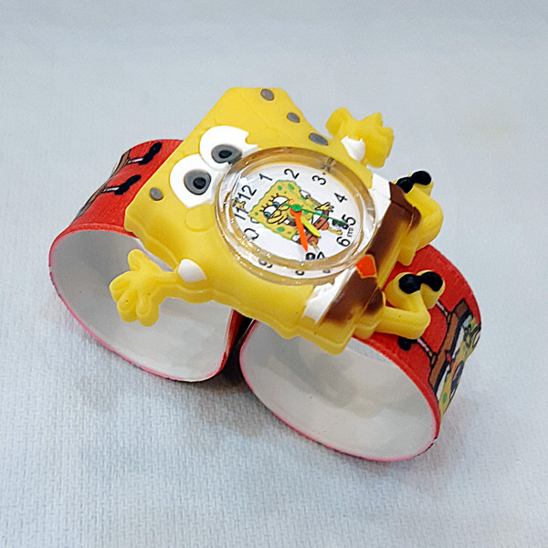 ساعت مچی عقربه ای بچگانه مدل باب اسفنجی کد 900