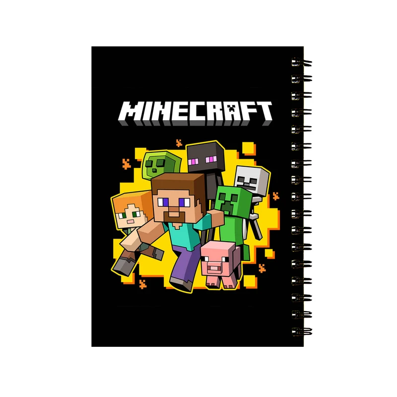 دفتر مشق 60 برگ مدل ماین کرفت کد 21