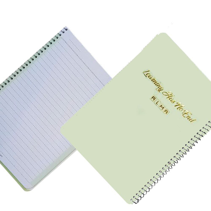 دفتر مشق 100 برگ آلما مدل پاستلی جلد سخت کد 7119