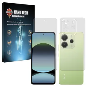 Nano tech Matte model Tough screen protector suitable for Xiaomi Redmi Note 14 4G mobile phone along with the back of the phone