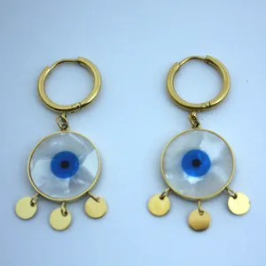 گوشواره زنانه مدل چشم نظر