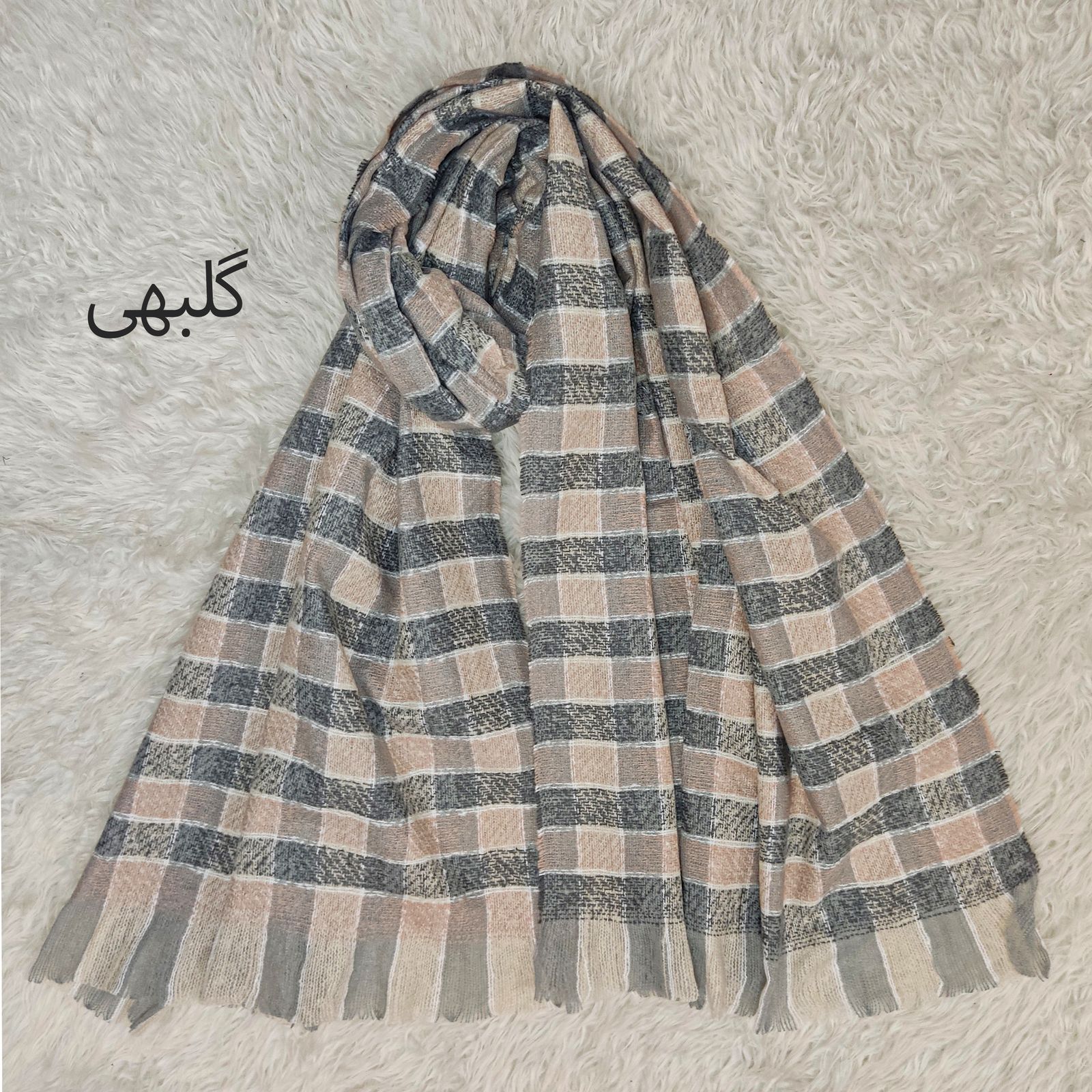 شال زنانه مدل نخ بوکله زمستانه کد 99932 -  - 10