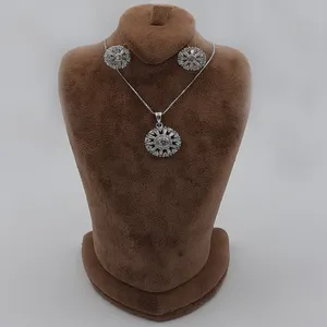 نیم ست نقره زنانه کد 2882