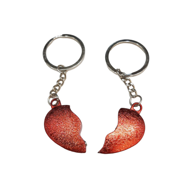 جاکلیدی مدل فلزی طرح قلب آهنربایی مجموعه دو عددی