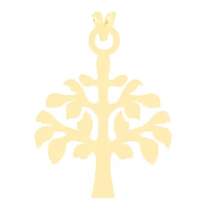 آویز گردنبند طلا 18 عیار زنانه الن نار مدل درخت 3736