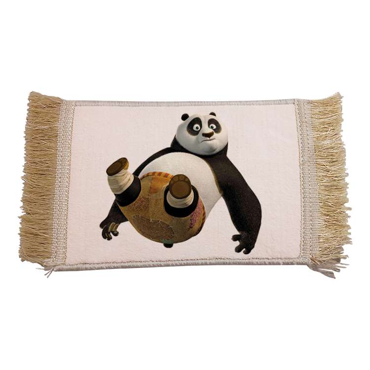 فرش ماشینی دیوارکوب مدل پاندا کونگ فو کار کد 66