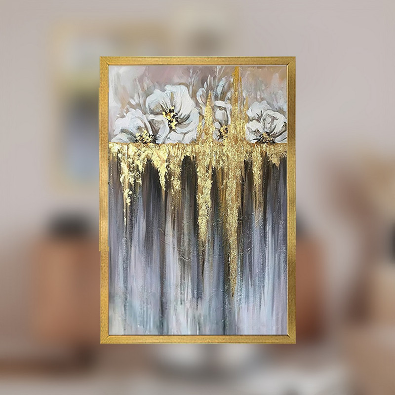 تابلو بکلیت طرح نقاشی طبیعت مدل شاین اکلیلی T-797 مجموعه 3 عددی