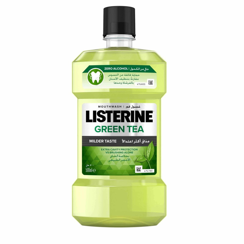 دهان شویه لیسترین مدل GREEN TEA حجم 250 میلی لیتر دهان شویه لیسترین مدل GREEN TEA حجم 250 میلی لیتر