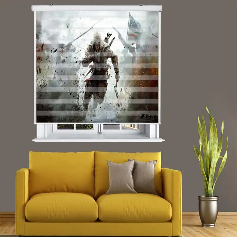 پرده زبرا زیو مدل K3068 سایز 150x200 سانتی متر