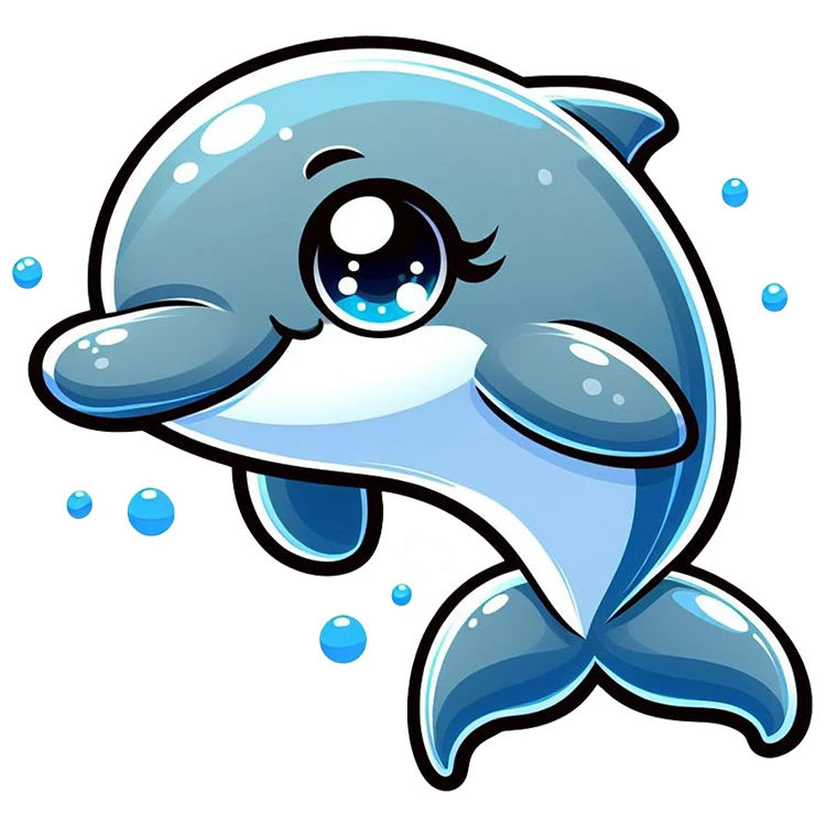 استیکر پارچه و لباس پاد آفرین مدل دلفین کد DKST450