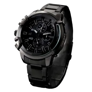 ساعت مچی عقربه‌ای مردانه دیزل مدل سه موتور فعال کرنوگراف بند استیل 