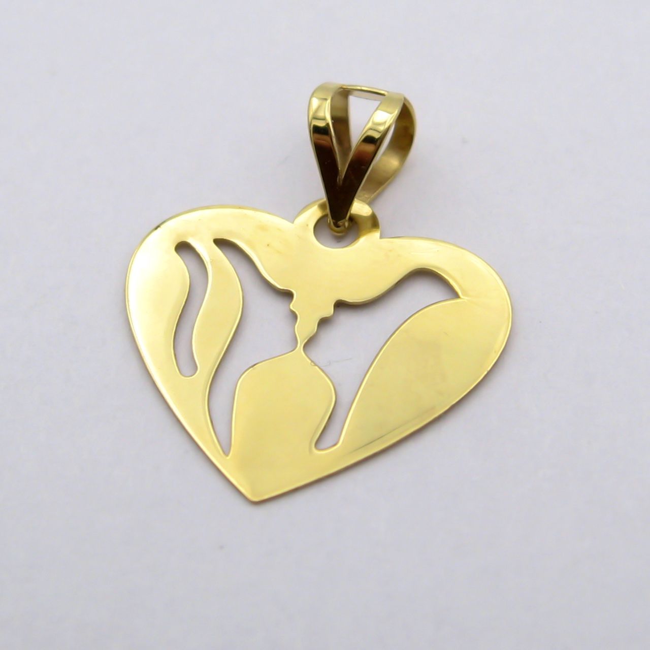گردنبند طلا 18 عیار زنانه کاپانی طرح قلب کد KN026 -  - 4
