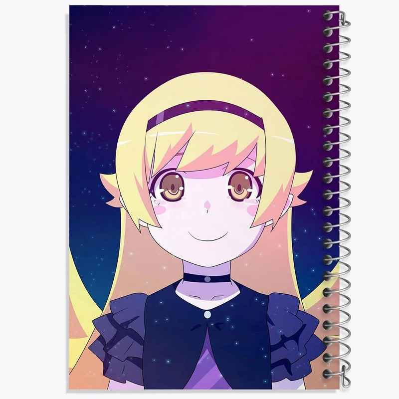 دفتر مشق 50 برگ خندالو مدل شینوبو اوشینو انیمه مونوگاتاری کد 16193