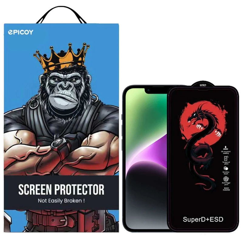 محافظ صفحه نمایش اِپیکوی مدل Dragon ESD مناسب برای گوشی موبایل اپل iPhone 16e / 13 / 13 Pro / 14
