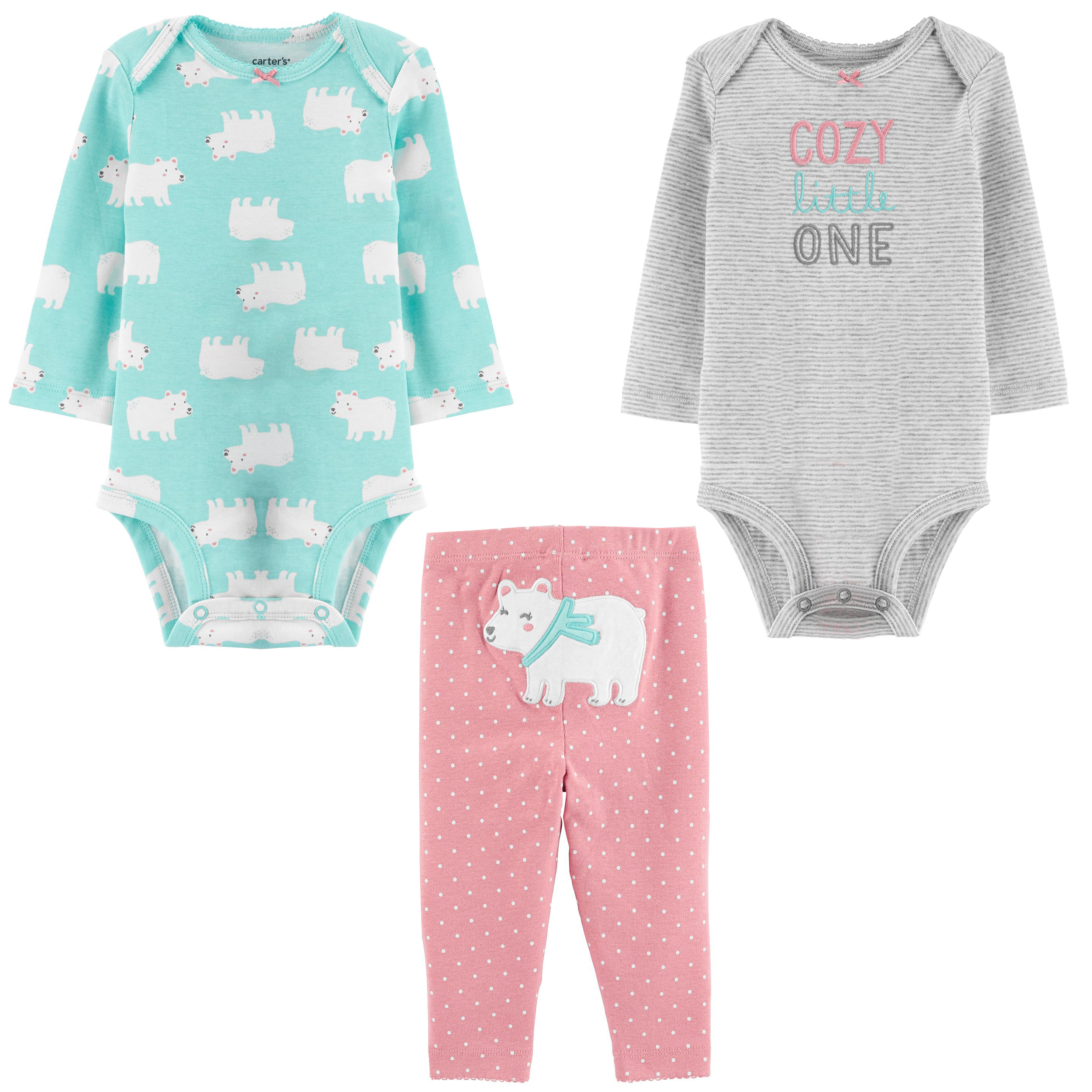 ست 3 تکه لباس نوزادی کارترز مدل 1351