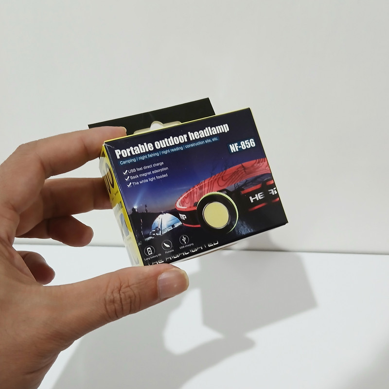 چراغ پیشانی مدل شارژی کد NF856 با نور مهتابی