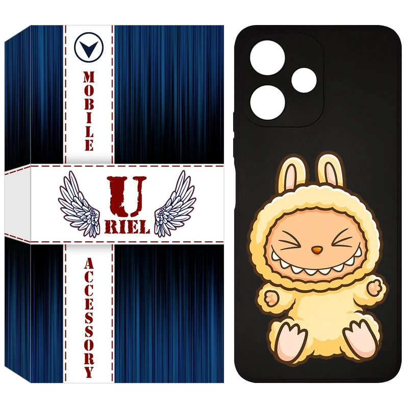 کاور یوریل مدل KSH کد 135 طرح عروسک لبوبو مناسب برای گوشی موبایل شیائومی Redmi 12 5G / Note 12R / Poco M6 Pro 5G