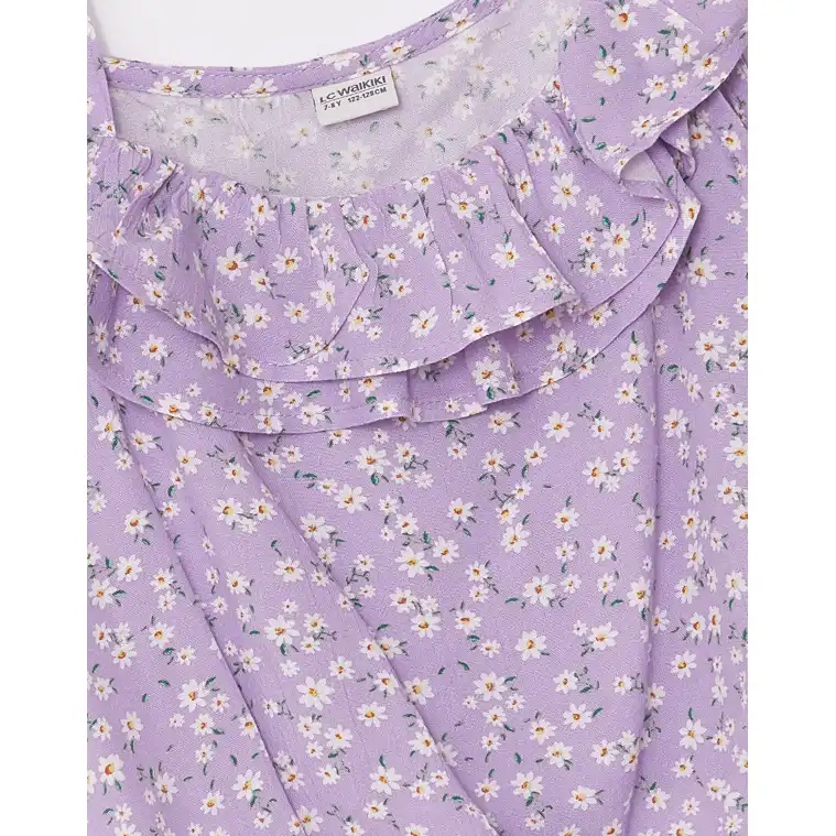 تاپ دخترانه ال سی وایکیکی مدل Dkk-golprpl01