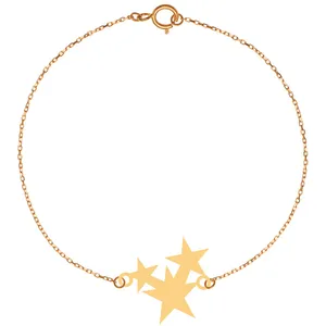 دستبند طلا 18 عیار زنانه الن نار مدل ستاره ELN101886