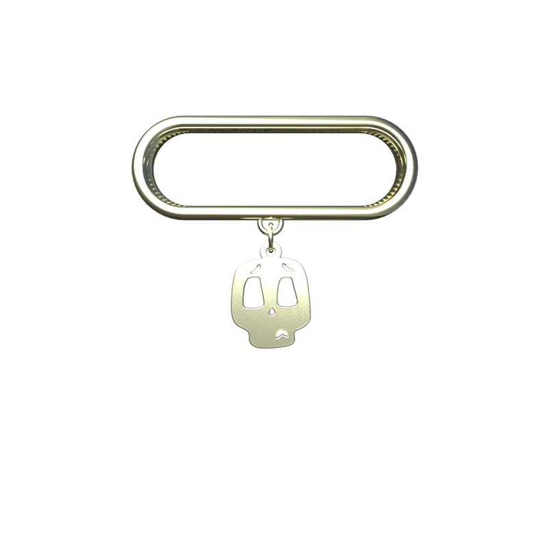 آویز ساعت طلا 18 عیار زنانه مدوپد مدل جمجمه کد SB1-1064