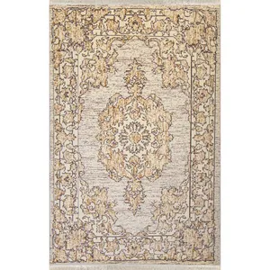 فرش ماشینی الیت طرح کهنه‌نما مدل S407-1